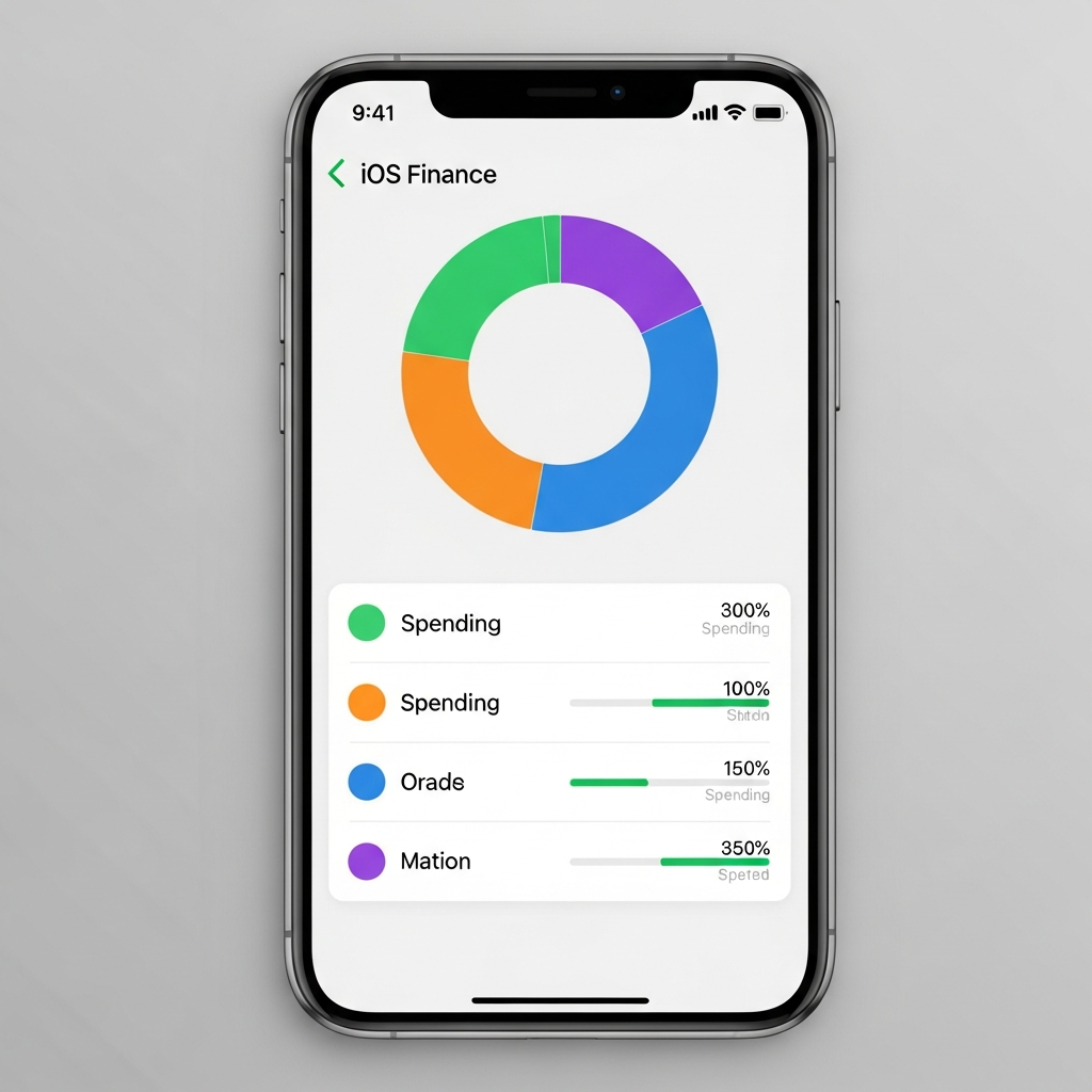 Spending breakdown screen